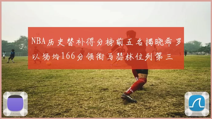 NBA历史替补得分榜前五名揭晓希罗以场均166分领衔马瑟林位列第三
